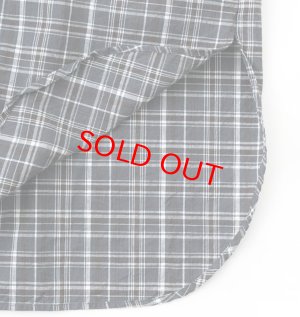 画像3: Veritecoeur　ヘンリーネックシャツ 　NAVY CHECK      サイズ；F (3)