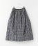 画像1: Veritecoeur　バレルスカート  NAVY CHECK　  サイズ；F (1)