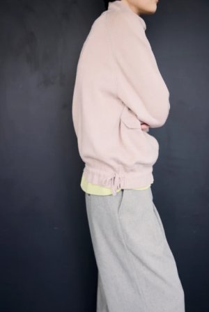 画像4: YARRA NEU　メリノウールジップアップニットブルゾン　　21；ライトベージュ　サイズ；FREE (4)