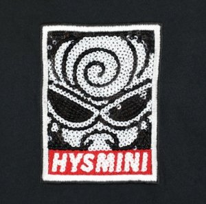 画像3: MY FIRST HYSTERIC MINI    Sスパンコール BOX LOGO 長袖Tシャツ　　10；ブラック (3)