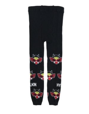 画像2: MY FIRST HYSTERIC MINI   DEVILKIN 10分丈 レギンス　　10；ブラック (2)