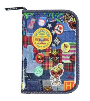 画像2: MY FIRST HYSTERIC　DENIM FREAK 総柄 Viscotex マルチケース　　49；インディゴ (2)