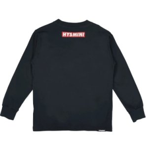 画像2: MY FIRST HYSTERIC MINI    Sスパンコール BOX LOGO 長袖Tシャツ　　10；ブラック (2)