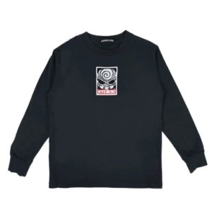 画像1: MY FIRST HYSTERIC MINI    Sスパンコール BOX LOGO 長袖Tシャツ　　10；ブラック (1)