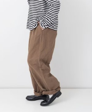 画像2: Veritecoeur　カーブパンツ　KHAKI BROWN　　サイズ；F (2)