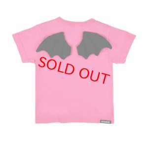 画像2: MY FIRST HYSTERIC MINI 　 DEVILKIN 羽付き 半袖Tシャツ　　25；ピンク　サイズ；90 (2)