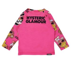 画像2: MY FIRST HYSTERIC MINI 　PLUMP MINI ラグラン 長袖Tシャツ　26；マゼンタ　サイズ；90 (2)