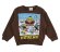 画像1: MY FIRST HYSTERIC MINI 　LET'S MAKE A SNOWMAN WITH J 裏毛トレーナー　　70；ブラウン (1)
