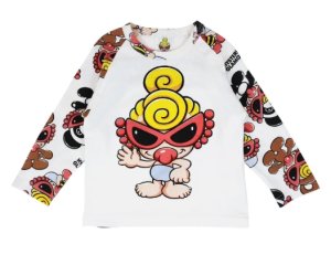 画像1: MY FIRST HYSTERIC MINI 　PLUMP MINI ラグラン 長袖Tシャツ　00；ホワイト　サイズ；90 (1)