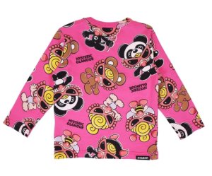 画像2: MY FIRST HYSTERIC MINI 　PLUMP MINI総柄 長袖Tシャツ　　29；ピンク系 (2)