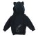 画像2: MY FIRST HYSTERIC MINI 　MEOW MINI 耳付き 裏毛パーカー　　10；ブラック　サイズ；90 (2)