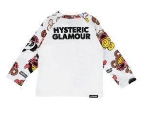 画像2: MY FIRST HYSTERIC MINI 　PLUMP MINI ラグラン 長袖Tシャツ　00；ホワイト　サイズ；90 (2)