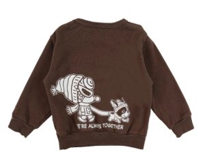 画像3: MY FIRST HYSTERIC MINI 　LET'S MAKE A SNOWMAN WITH J 裏毛トレーナー　　70；ブラウン (3)