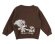 画像3: MY FIRST HYSTERIC MINI 　LET'S MAKE A SNOWMAN WITH J 裏毛トレーナー　　70；ブラウン (3)