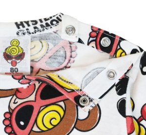 画像3: MY FIRST HYSTERIC MINI 　PLUMP MINI総柄 長袖Tシャツ　　04；ホワイト系 (3)
