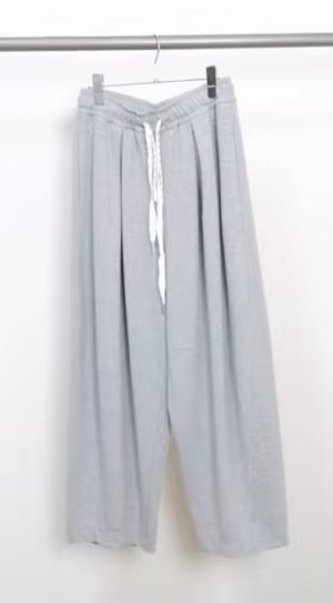画像1: ヴァンブラン vent blanc  　ダブルフェイスタックカーブパンツ　　GRAY　サイズ；F　　 (1)