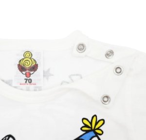 画像3: MY FIRST HYSTERIC MINI 　HAPPY BIRTHDAY TO YOU 長袖ロンパース 　00；ホワイト (3)