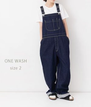 画像1: Veritecoeur　　デニムオーバーオール　　ONE WASH    (1)