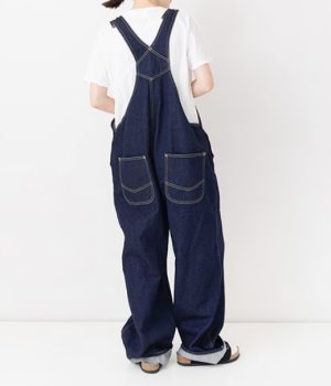 画像2: Veritecoeur　　デニムオーバーオール　　ONE WASH    (2)