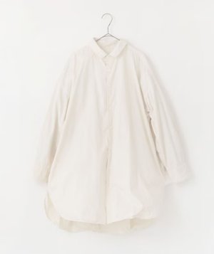 画像1: Veritecoeur　バックギャザーロングシャツ　IVORY　　サイズ；F (1)