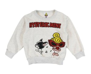 画像1: HYSTERIC MINI 　LITTLE SWING WITH J 裏毛トレーナー　　16；オートミール　　サイズ；100 (1)