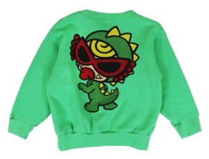 画像2: HYSTERIC MINI 　MINILA 裏毛トレーナー　　52；ライトグリーン (2)