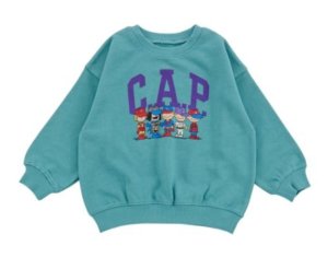 画像1: OCEAN&GROUND 　　CAPMAN HEROESプリントスウェット　　カラー；ペールグリーン (1)
