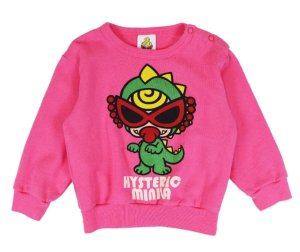 画像1: HYSTERIC MINI 　MINILA 裏毛トレーナー　　25；ピンク (1)