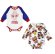 画像1: MY FIRST HYSTERIC MINI 　PLUMP MINI 長袖ロンパース セット　　04；ホワイト系　　 (1)