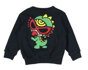 画像2: HYSTERIC MINI 　MINILA 裏毛トレーナー　　10；ブラック　　 (2)