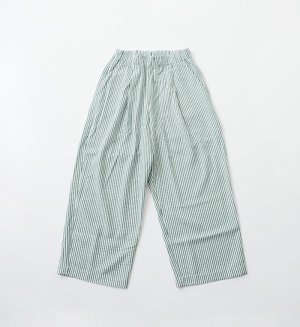 画像1: 30%off  Veritecoeur　タックパンツ　カラー；GREEN.ST (1)