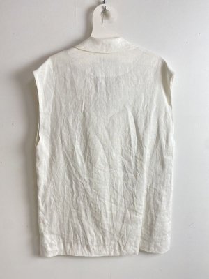 画像4: 40%off　  Bon Vieux Temps　フレンチリネン　袖なしジャケット　10；OFF WHITE　サイズ；1 (4)