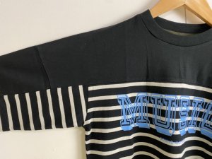 画像2: 40%off 2023春夏　GC　テンジクボーダー MUSIC FOOTBALL TEE　2；黒 (2)