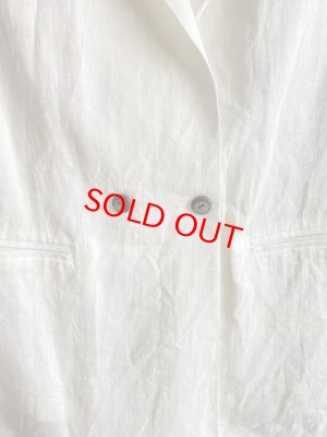 画像3: 40%off　  Bon Vieux Temps　フレンチリネン　袖なしジャケット　10；OFF WHITE　サイズ；1 (3)