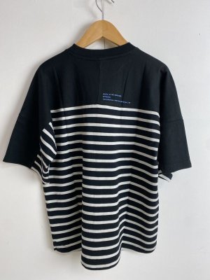 画像3: 40%off 2023春夏　GC　テンジクボーダー MUSIC FOOTBALL TEE　2；黒 (3)