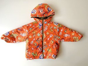 画像3: 50%off JAM　リバーシブル総柄ジャケット　　カーキ　　サイズ；120 (3)