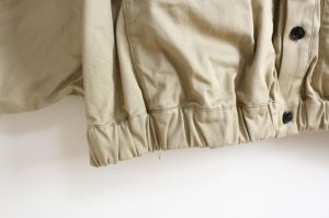 画像3: 50%off 2023SS　gomme　チノクロス　ビッグポケットブラウス　1；ベージュ　サイズ；M (3)