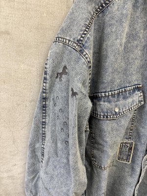 画像3: AULA AILA（アウラ アイラ）　 GRAFFITI DENIM SHIRT 　　サイズ；0 (3)