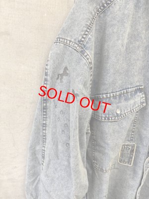 画像3: AULA AILA（アウラ アイラ）　 GRAFFITI DENIM SHIRT 　　サイズ；0 (3)