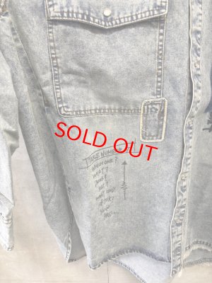 画像6: AULA AILA（アウラ アイラ）　 GRAFFITI DENIM SHIRT 　　サイズ；0 (6)
