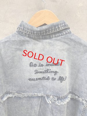 画像4: AULA AILA（アウラ アイラ）　 GRAFFITI DENIM SHIRT 　　サイズ；0 (4)