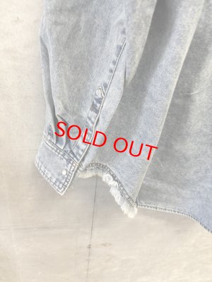 画像7: AULA AILA（アウラ アイラ）　 GRAFFITI DENIM SHIRT 　　サイズ；0 (7)
