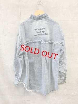 画像5: AULA AILA（アウラ アイラ）　 GRAFFITI DENIM SHIRT 　　サイズ；0 (5)