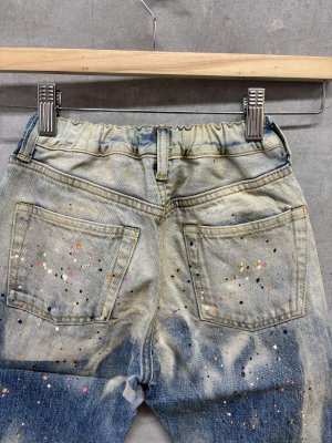 画像4: 2026秋冬 　DENIMDUNGAREE　 12ozHOME MADEデニム ペンキヨゴシ 5P LPN　　44；ライトブルー (4)
