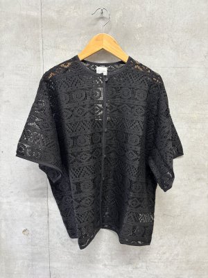 画像3: GC　    レースワイドシャツ　　2；黒　　サイズ；155 (3)
