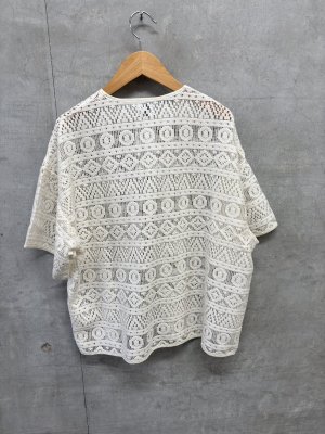 画像3: GC　    レースワイドシャツ　　11；生成　　サイズ；155 (3)