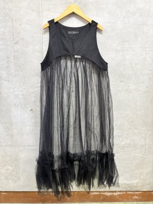 画像1: nunuforme 　チュールワンピース　BLACK (1)