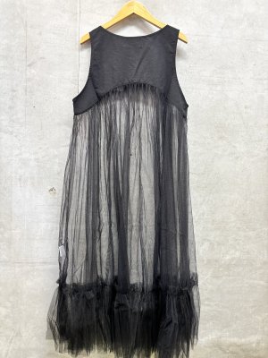 画像3: nunuforme 　チュールワンピース　BLACK (3)
