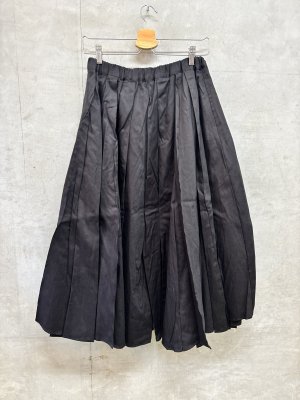 画像1: nunuforme 　 プリーツパンツ　　BLACK (1)