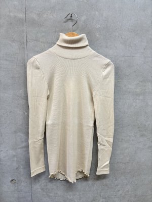画像1: 2026AW　 Bon Vieux Temp　　カシミヤ混ニット　タートル　　12；アイボリー　　　サイズ；1 (1)